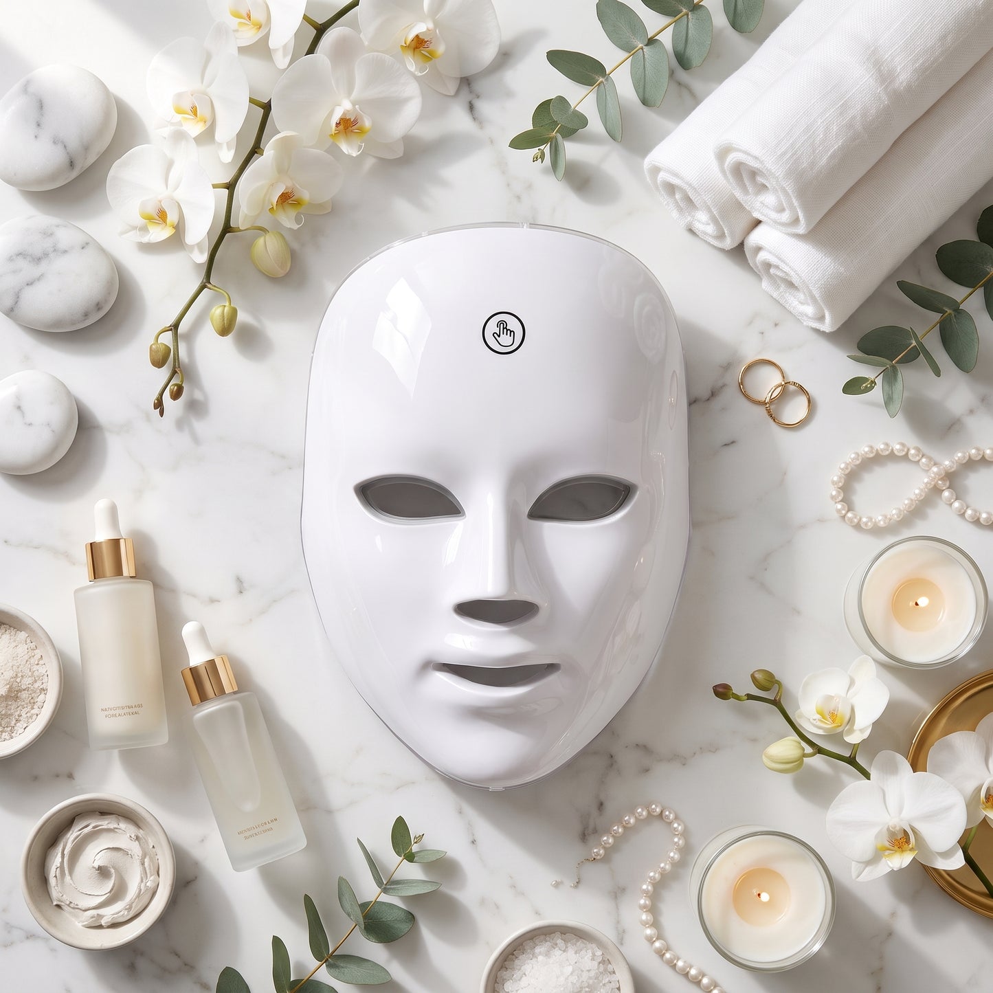 Aurea Lumina LED-mask – fotobiomodulering för ansikte och käke